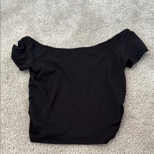 black off the shoulder top